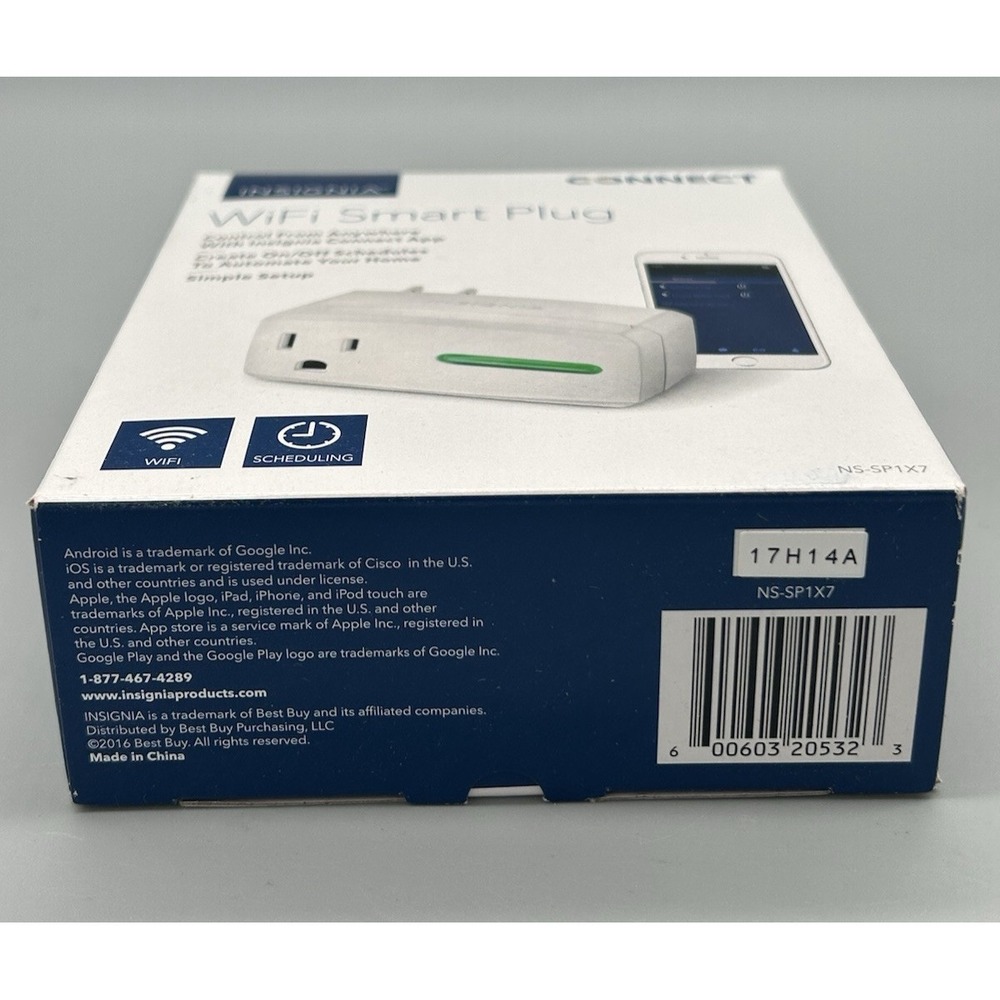 Insignia Connect WiFi Smart Plug for Power Outlet Control Programmable - Picture 3 of 3